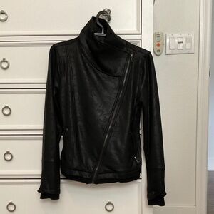 #0405 Black Leather Jacket Size L Brand Dance&Marvel